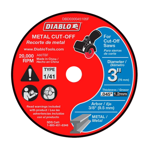 Diablo Tools Metal Cut-Off Discs Diablo Tools