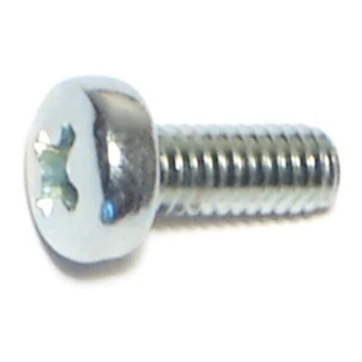 Monster Fastener Zinc Plated Class 4.8 Steel Coarse Thread Phillips Pan Head Machine Screws Midwest Fastener