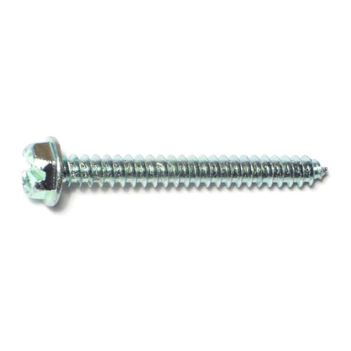 Monster Fastener Zinc Plated Steel Slotted Hex Washer Head Sheet Metal Screws Midwest Fastener