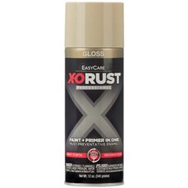 Anti-Rust Enamel Paint & Primer, Almond Gloss, 12-oz. Spray X-O Rust