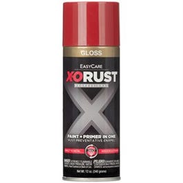 Anti-Rust Enamel Paint & Primer, Bright Red Gloss, 12-oz. Spray X-O Rust