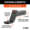 Curt Class 3 Ball Mount Imported #45850 CURT