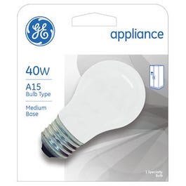 Appliance Light Bulb, Frosted, 435 Lumens, 40-Watts GE