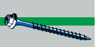 Midwest Fastener Blue Ruspert Coated Steel Star Drive Hex Washer Head TorqueMaster Masonry Screws Midwest Fastener