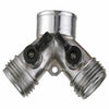 Green Thumb 2-Way Garden Hose Y Connector Zinc Green Thumb