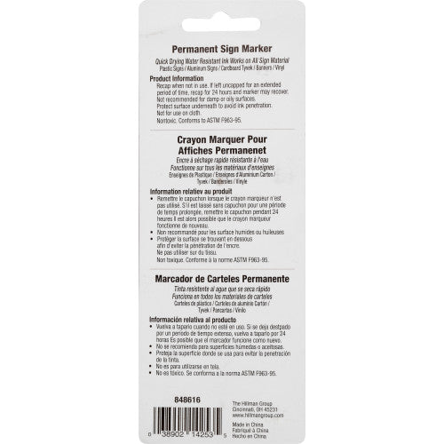Hillman Black Sharpie Sign Marker Hillman Group