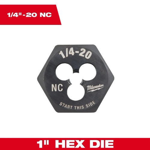 Milwaukee SAE 1 Hex Threading Dies Milwaukee