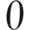Hillman Black & Silver Reflective Plastic House Number 0 Hillman Group