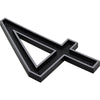 Hillman Black & Silver Reflective Plastic House Number 4 Hillman Group
