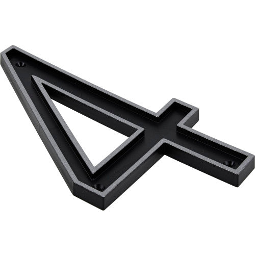 Hillman Black & Silver Reflective Plastic House Number 4 Hillman Group