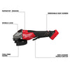 Milwaukee M18 FUEL™ 4-1/2-6 Braking Grinder, Paddle Switch Milwaukee