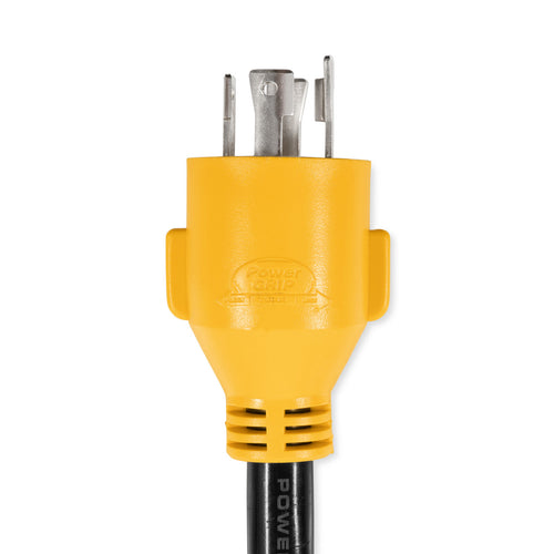 Camco Camco Heavy-Duty Power Grip Locking Generator Adapter (30-Amp Male to 15-Amp Female, 12-Inch) Camco