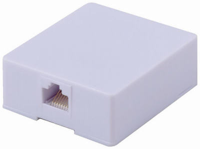 RCA Cat 5E/6 RJ45 Surface Mount Wall Jack