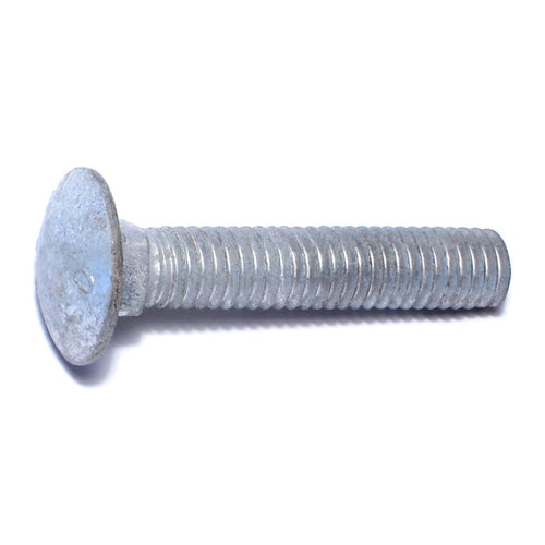 Monster Fastener Hot Dip Galvanized Grade 2 / A307 Steel Coarse Thread Carriage Bolts Monster Fastener
