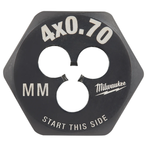 Milwaukee M4-0.70 mm 1-Inch Hex Threading Die Milwaukee