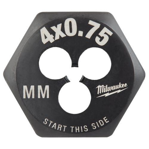 Milwaukee M4-0.70 mm 1-Inch Hex Threading Die Milwaukee