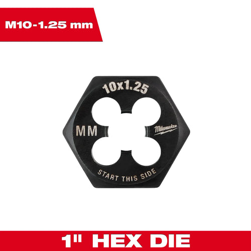 Milwaukee M4-0.70 mm 1-Inch Hex Threading Die Milwaukee