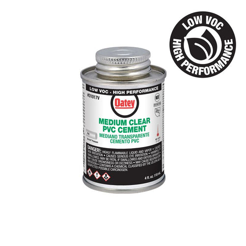 Oatey® PVC Medium Bodied Fast Set Clear Cement Oatey