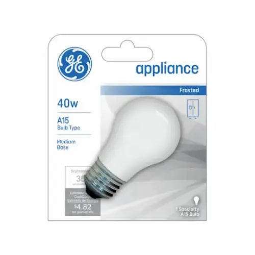 GE Lighting 40W Frosted Appliance Bulb GE
