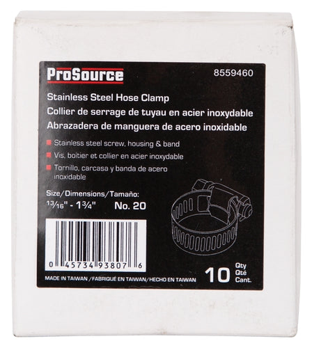 ProSource HCRSS20 Interlocked Hose Clamp, Stainless Steel Prosource