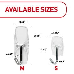 Command™ Clear Small Wire Hooks Command