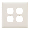 Legrand Pass & Seymour TradeMaster® Jumbo 2-Gang Nylon Wall Plate, 2 Duplex Receptacle Openings, Light Almond Legrand - Pass & Seymour