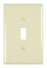Legrand Pass & Seymour TradeMaster® Jumbo 1-Gang Nylon Wall Plate, 1 Toggle Switch Opening, Light Almond Legrand - Pass & Seymour