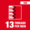Milwaukee Tool 1/2-13 NC Straight Flute Plug Tap Milwaukee
