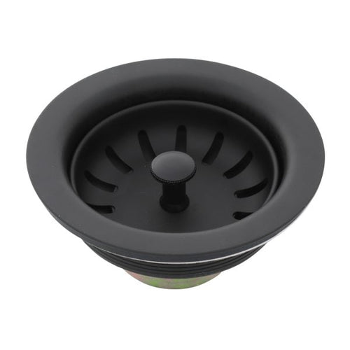 Danco 3-1/2 in. Basket Strainer Assembly in Matte Black Danco