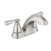 Moen Banbury Two-handle Centerset Bathroom Sink Faucet Spot Resist Brushed Nickel Moen