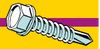 Monster Fastener Zinc Hex Washer Head Self-Drilling Screws Midwest Fastener