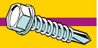 Monster Fastener Zinc Hex Washer Head Self-Drilling Screws Midwest Fastener