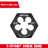 Milwaukee 1-7/16 Hex Threading Dies Milwaukee