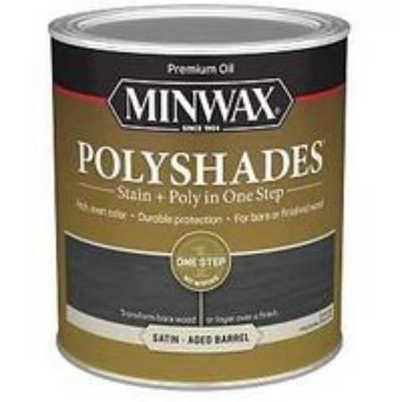 Minwax Polyshades 1 Qt. Semi-Transparent Gloss Aged Barrel Stain/Polyurethane (Copy) Minwax