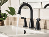 Moen Banbury Two-Handle Widespread Bathroom Sink Faucet Moen