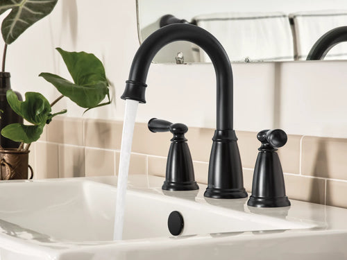 Moen Banbury Two-Handle Widespread Bathroom Sink Faucet Moen