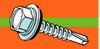 Midwest Fastener Hex Bonded Self-Drilling Screws Zinc MidWest