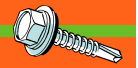 Midwest Fastener Hex Bonded Self-Drilling Screws Zinc MidWest