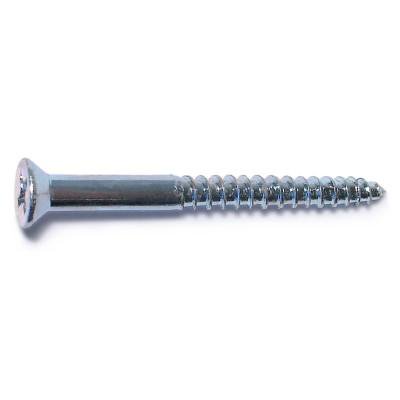 Monster Fastener Zinc Plated Steel Phillips Flat Head Wood Screws Midwest Fastener