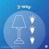 GE Basic LED 150/100/50 Watt Replacement Daylight A19 3-Way Bulbs GE