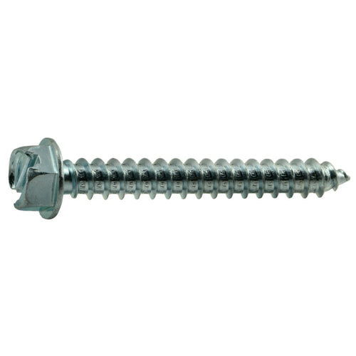 Monster Fastener Zinc Plated Steel Slotted Hex Washer Head Sheet Metal Screws Midwest Fastener