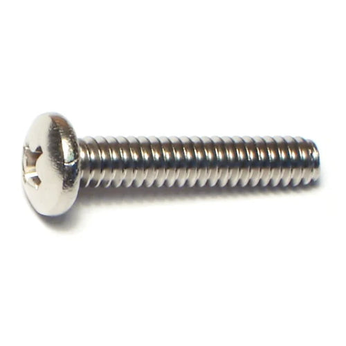 Midwest Fastener Stainless Steel Coarse Thread Phillips Pan Head Machine Screws MidWest
