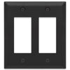 Amerelle Century - Matte Black Decorative wallplate Amerelle