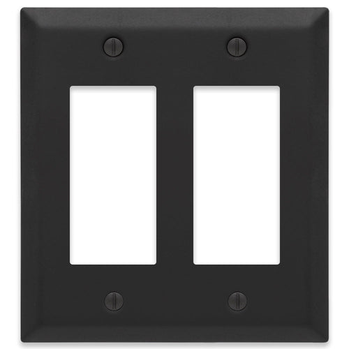 Amerelle Century - Matte Black Decorative wallplate Amerelle