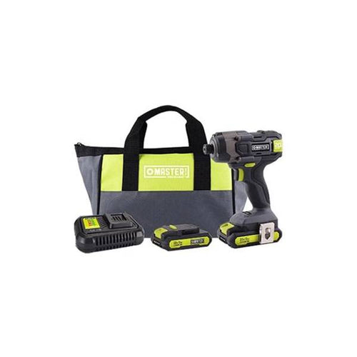 Master Mechanic 20V Compact Cordless Impact Drill Kit Master Mechanic
