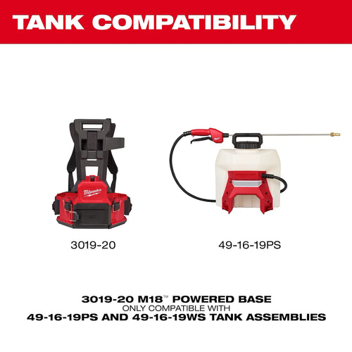 Milwaukee M18™ 4-Gallon Backpack Sprayer w/ SWITCH TANK™ (Tool Only) Milwaukee