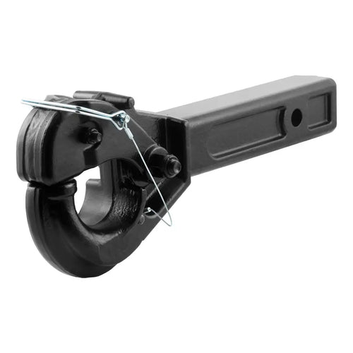 Curt Receiver-Mount Pintle Hook (2 Shank, 10,000 lbs., 2-1/2 Lunette Rings) #48005 CURT
