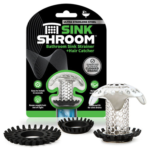 SinkShroom (Ultra Edition) The Hair Catcher That Prevents Clogged Bathroom Sink Drains Juka