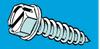 Monster Fastener Zinc Plated Steel Slotted Hex Washer Head Sheet Metal Screws Midwest Fastener