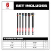Milwaukee 6PC SHOCKWAVE™ Impact Duty 6 Magnetic Nut Driver Set Milwaukee